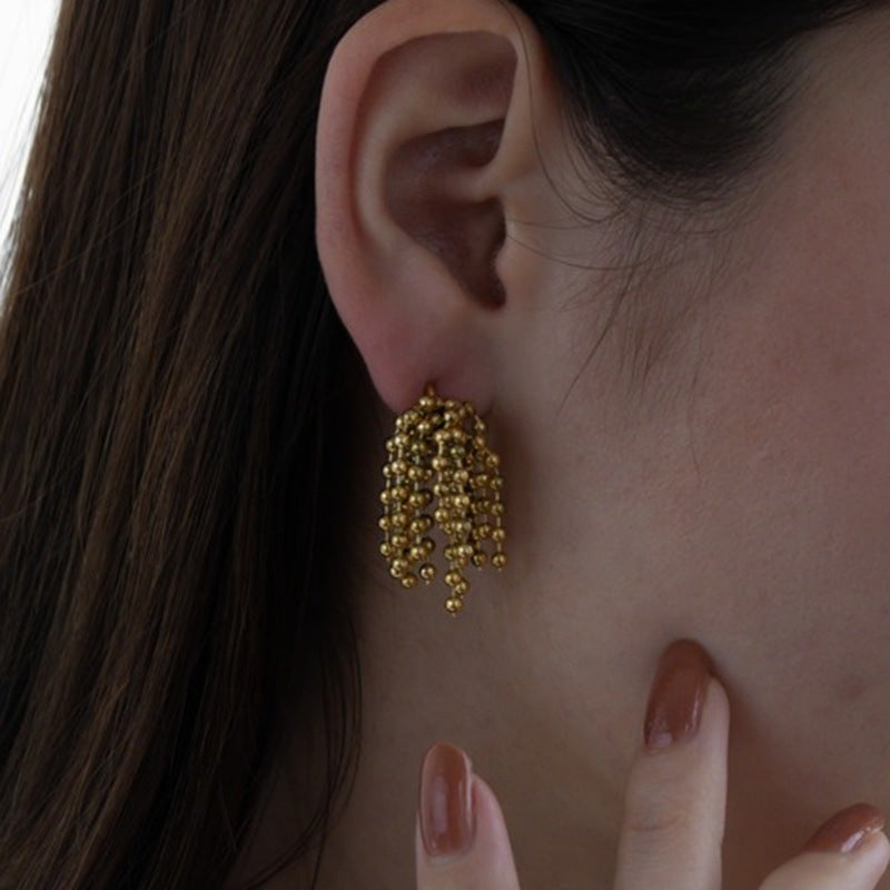 Käsintehty vintage Hopea Korvarengas