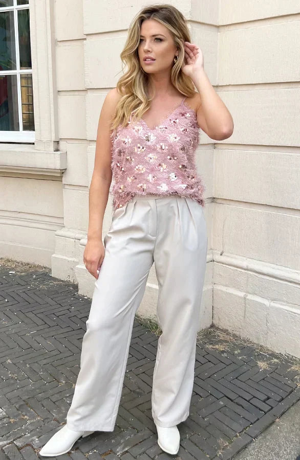 A Vintage Style Pants with Delicate Timeless Details