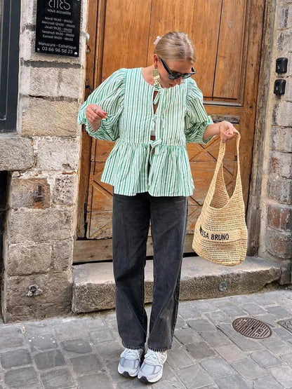 Vintage Inspired Blouse with a Contemporary Edge
