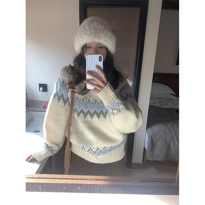 A Vintage Style Sweater with Delicate Timeless Details