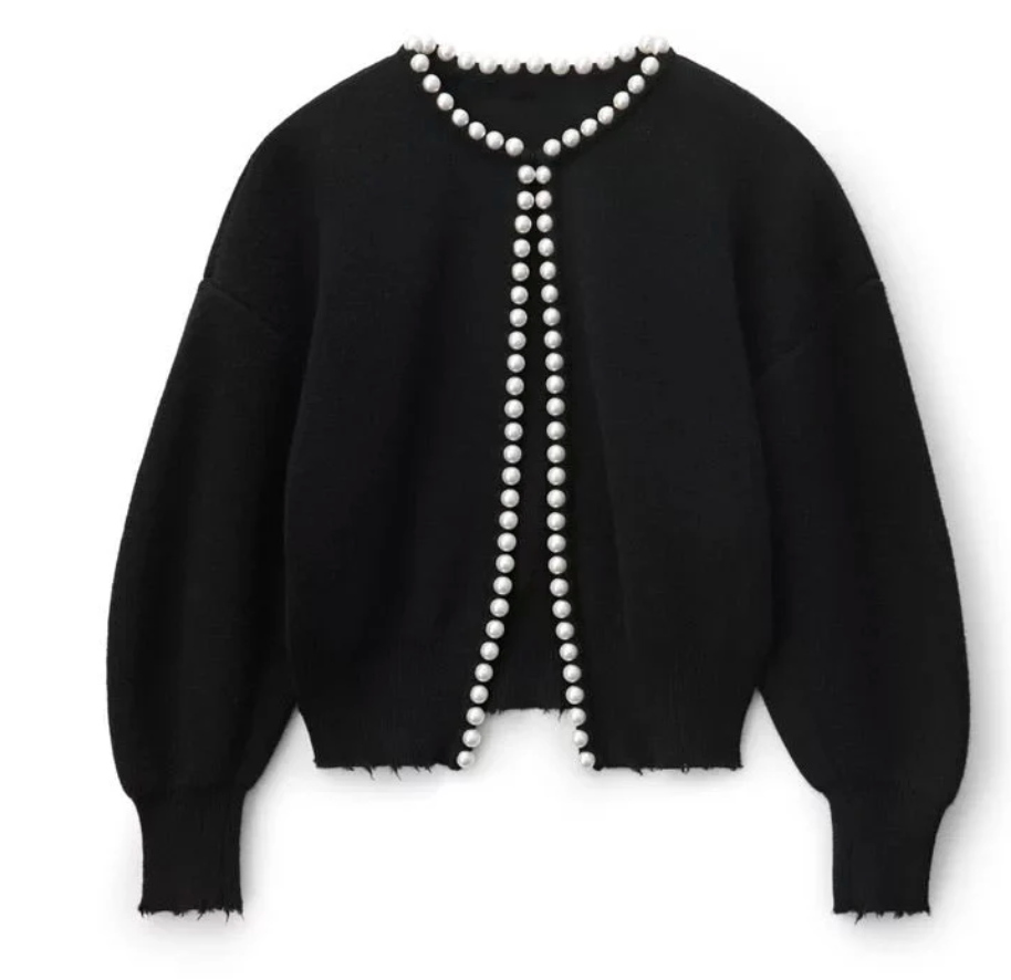 A Vintage Style Cardigan with Delicate Timeless Details
