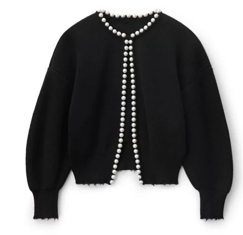 A Vintage Style Cardigan with Delicate Timeless Details