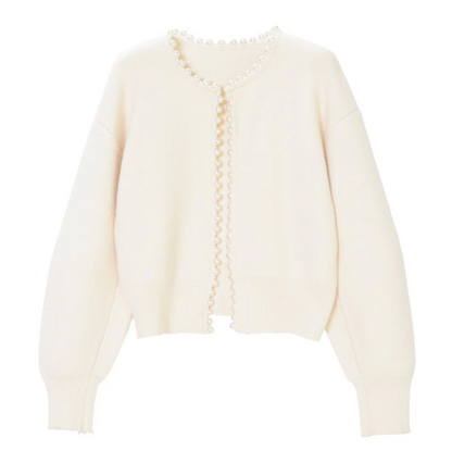 A Vintage Style Cardigan with Delicate Timeless Details
