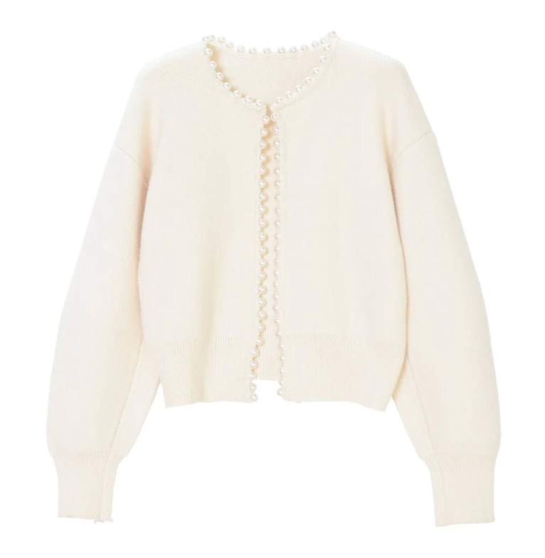 A Vintage Style Cardigan with Delicate Timeless Details