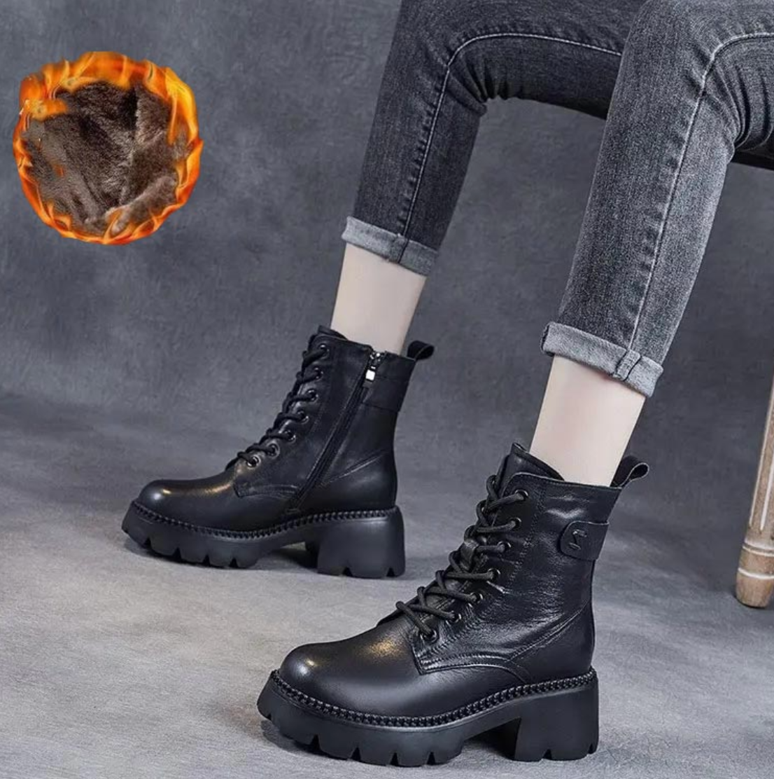 Vintage Inspired Orthopedic Boots