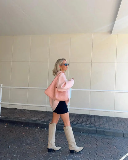 A Vintage Style Sweater with Delicate Timeless Details
