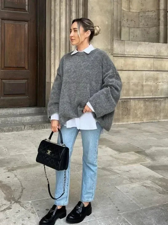 A Vintage Style Sweater with Delicate Timeless Details