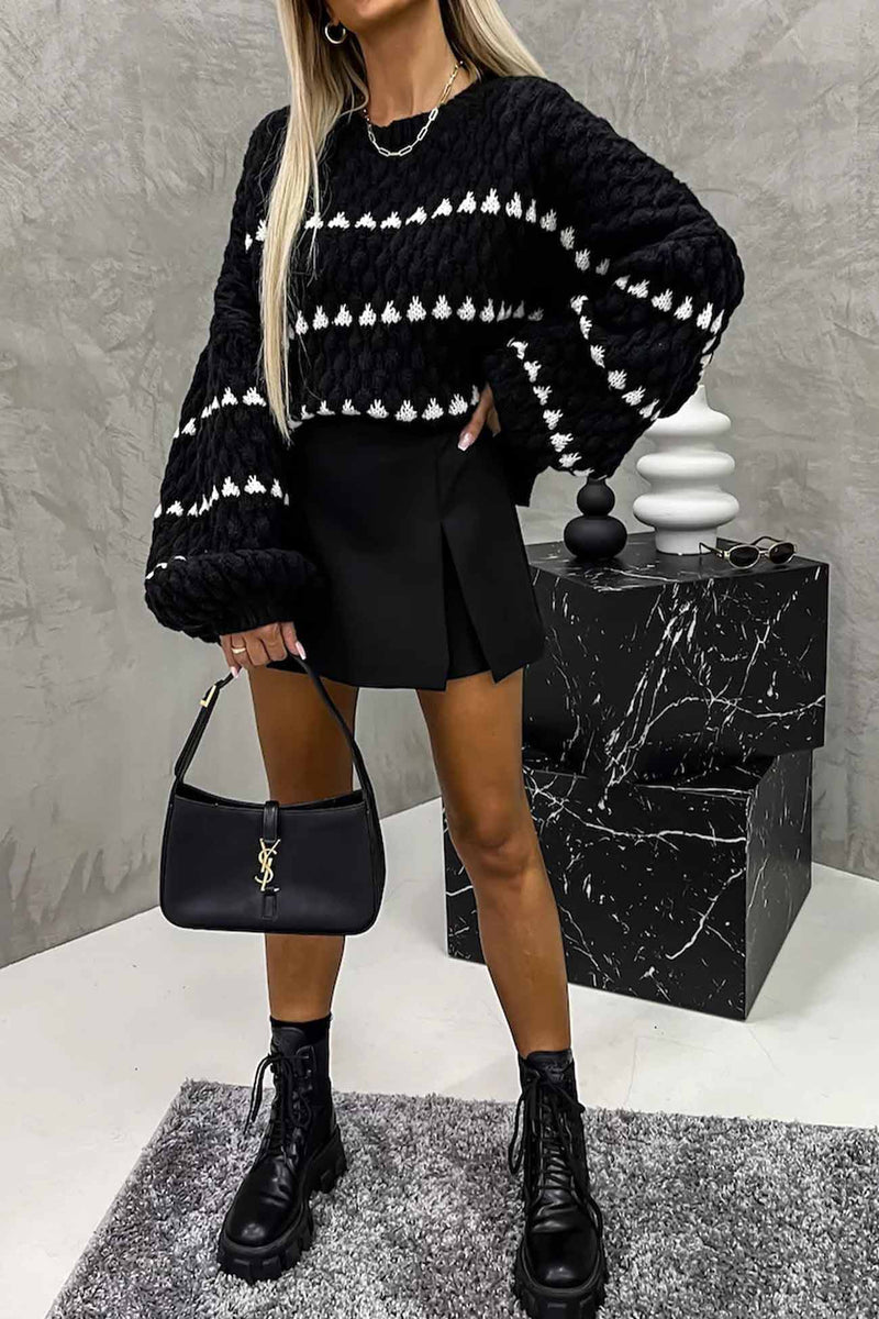 A Vintage Style Sweater with Delicate Timeless Details