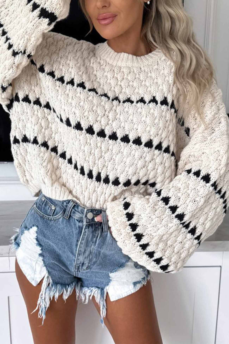 A Vintage Style Sweater with Delicate Timeless Details