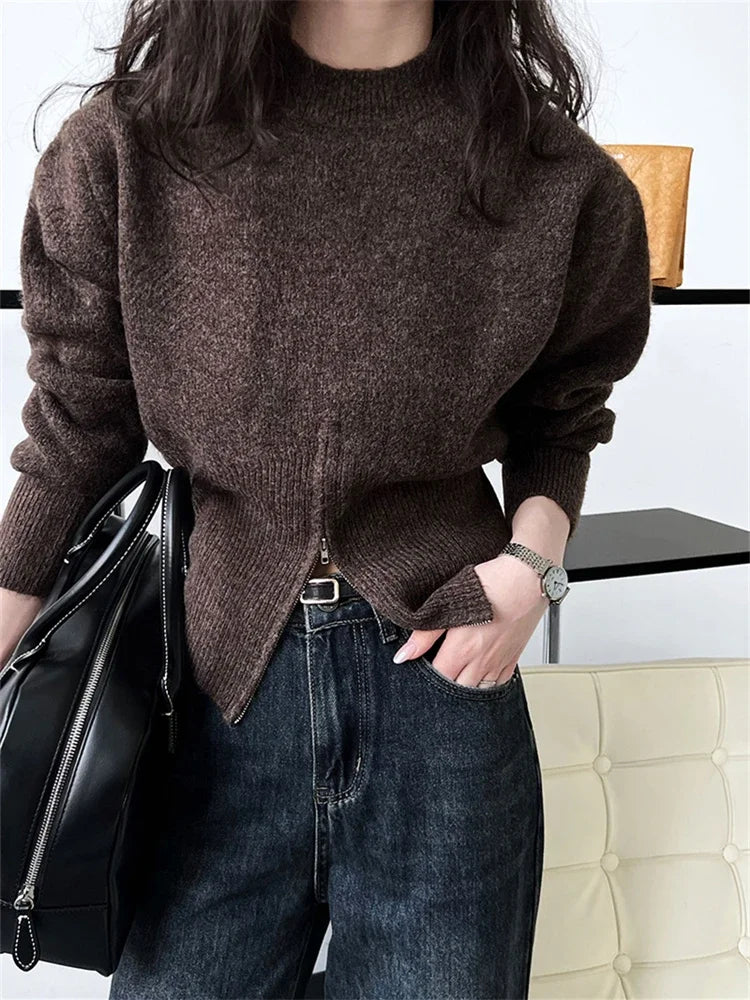 A Vintage Style Sweater with Delicate Timeless Details