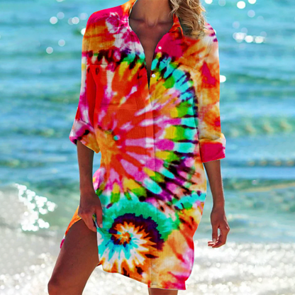 Tie-dye orange