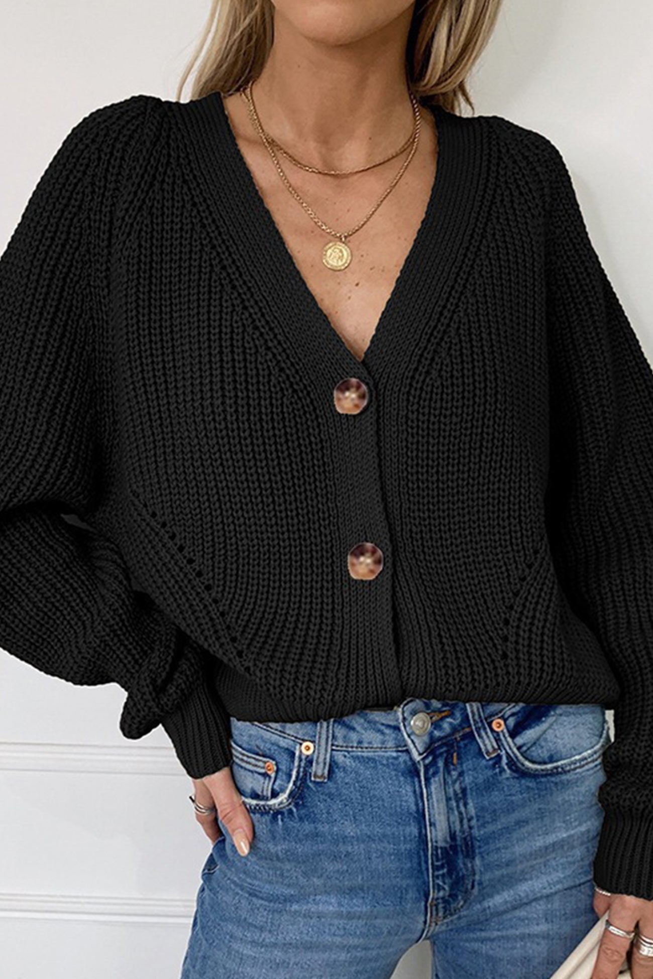Classic Vintage Cardigan with a Flattering Fit
