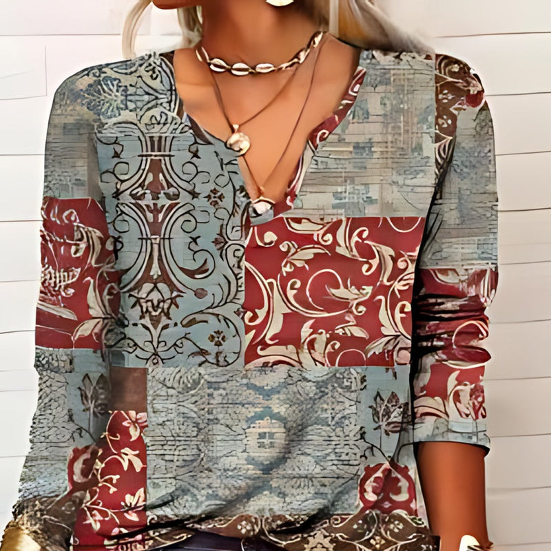 Classic Vintage Blouse with a Flattering Fit