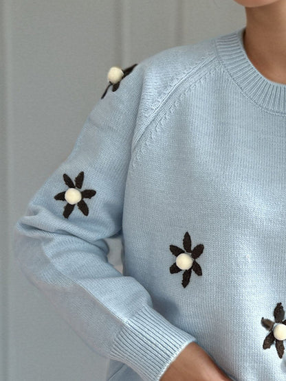 A Vintage Style Sweater with Delicate Timeless Details