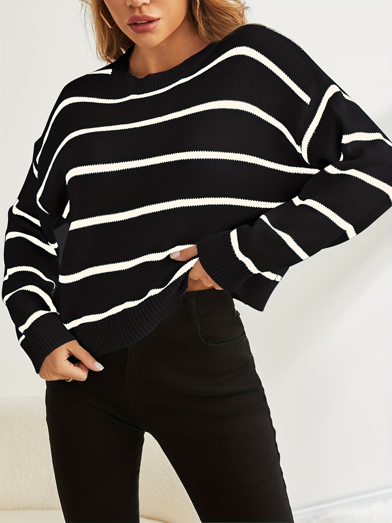 Ornella® | Striped knit sweater