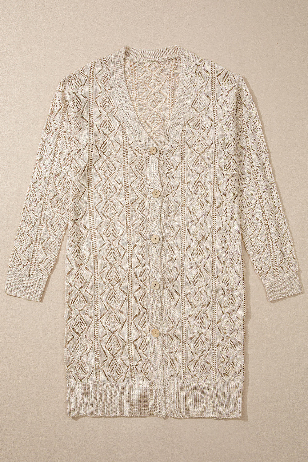 Well Tailored Cardigan with a Graceful Silhouette