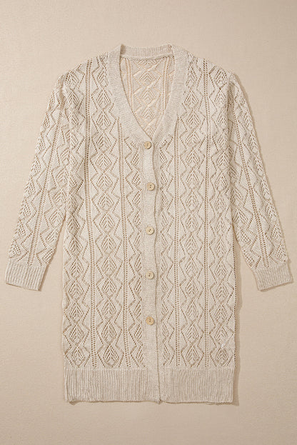 Well Tailored Cardigan with a Graceful Silhouette