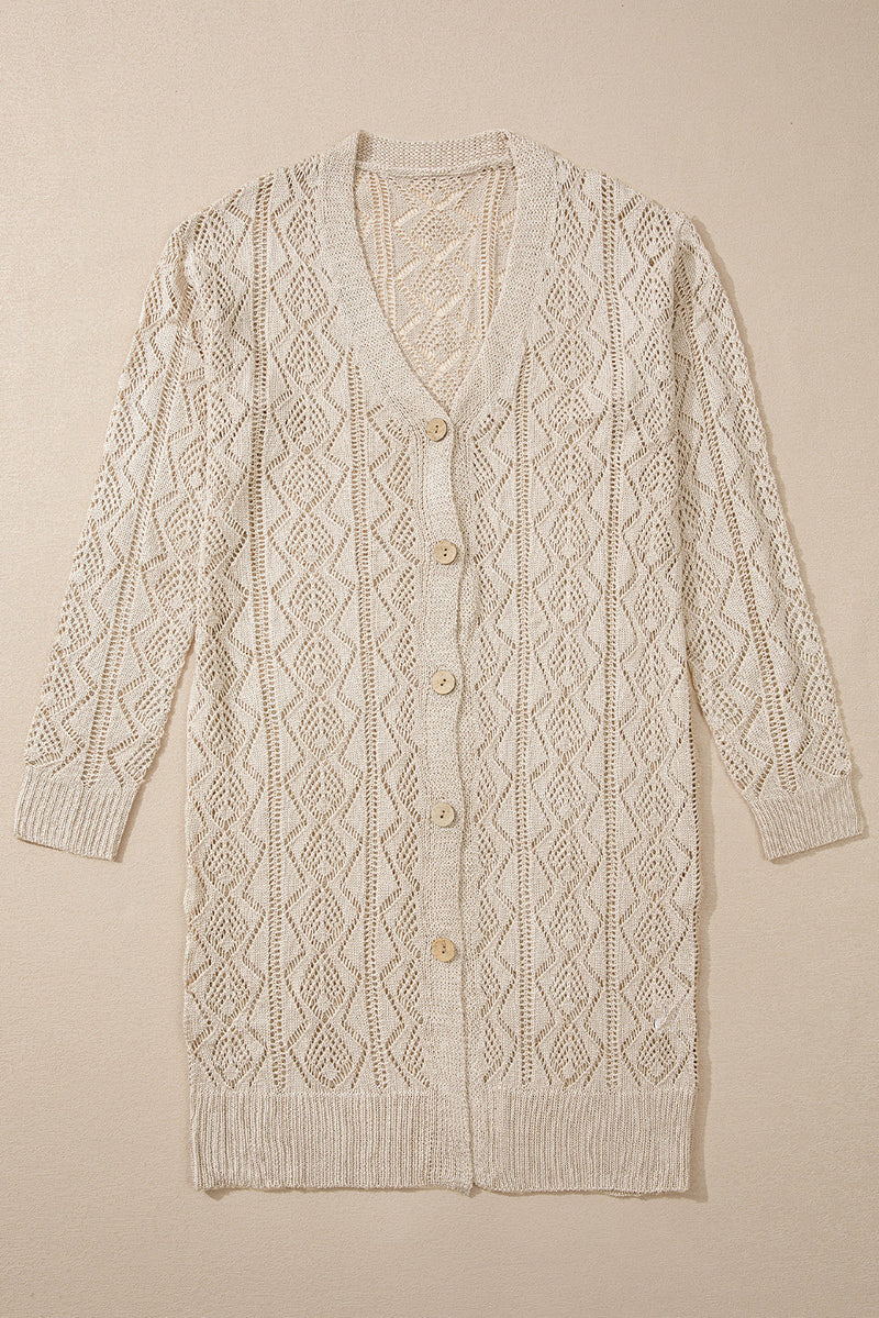 Well Tailored Cardigan with a Graceful Silhouette