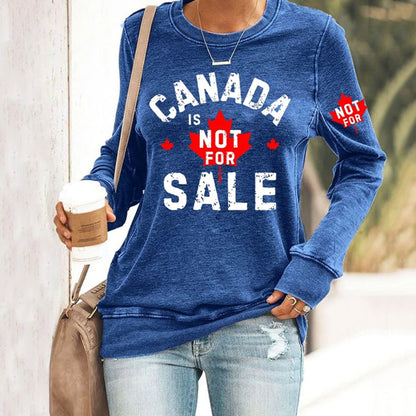 Comstylish Women's Canada Is Not For Sale Print Casual Sweatshirt