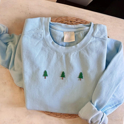 Comstylish Retro Christmas Tree Art Casual Sweatshirt