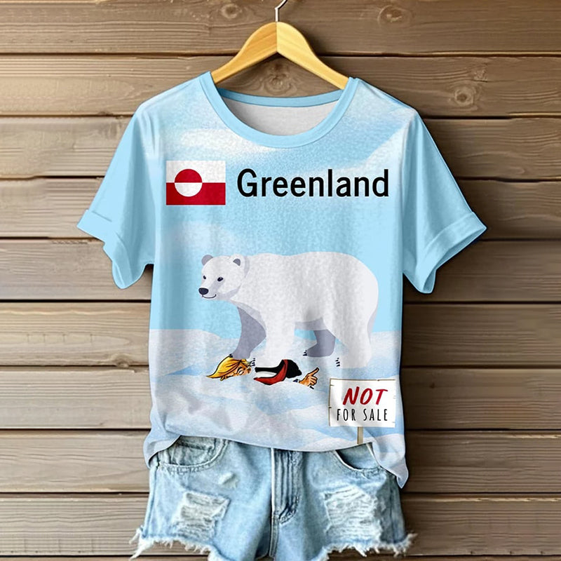 Greenland Not For Sale Men's Casual T-shirt elevenforest