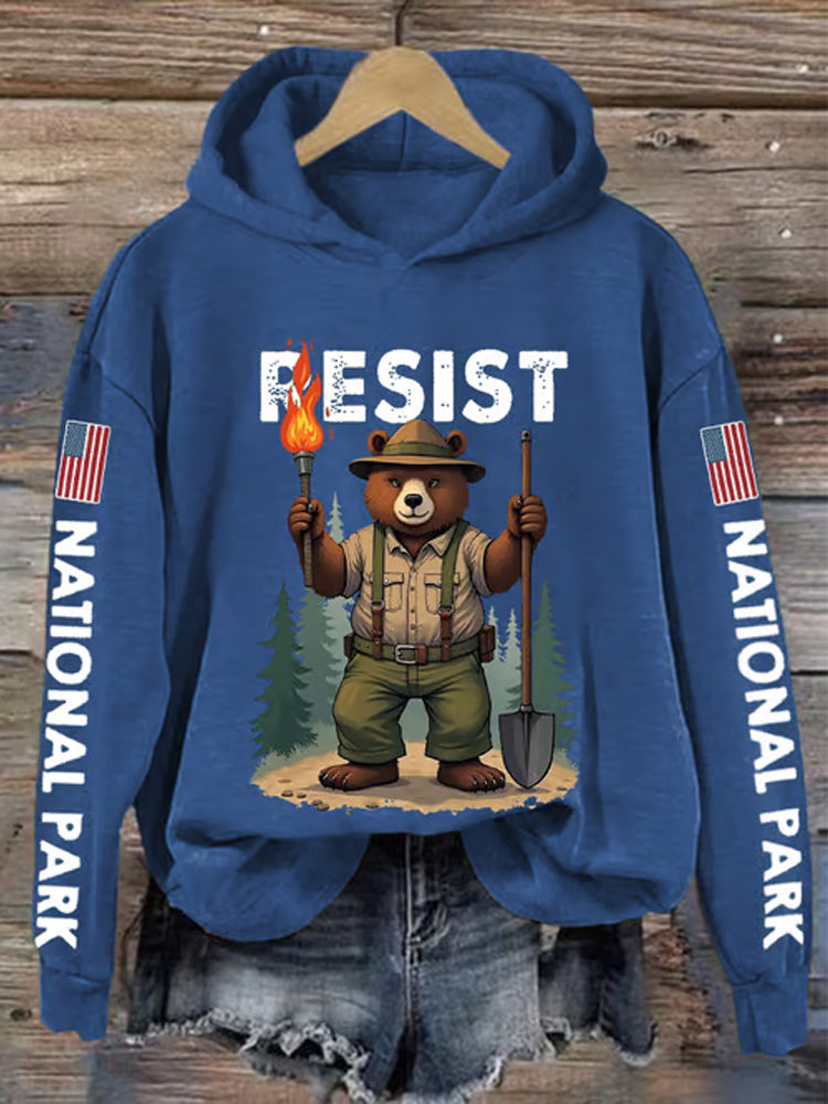 Comstylish Women's Protect Our National Parks Printed Sweatshirt