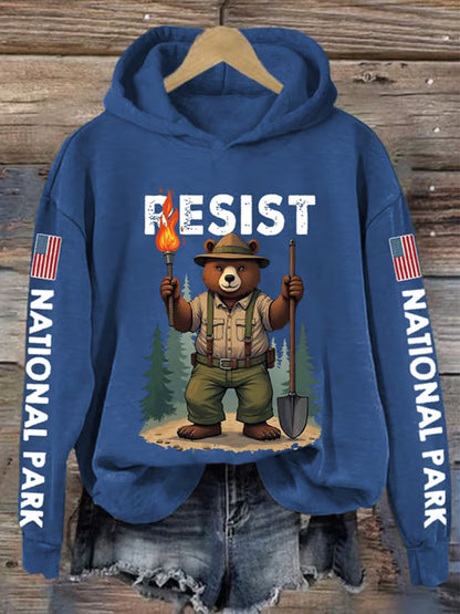 Comstylish Women's Protect Our National Parks Printed Sweatshirt