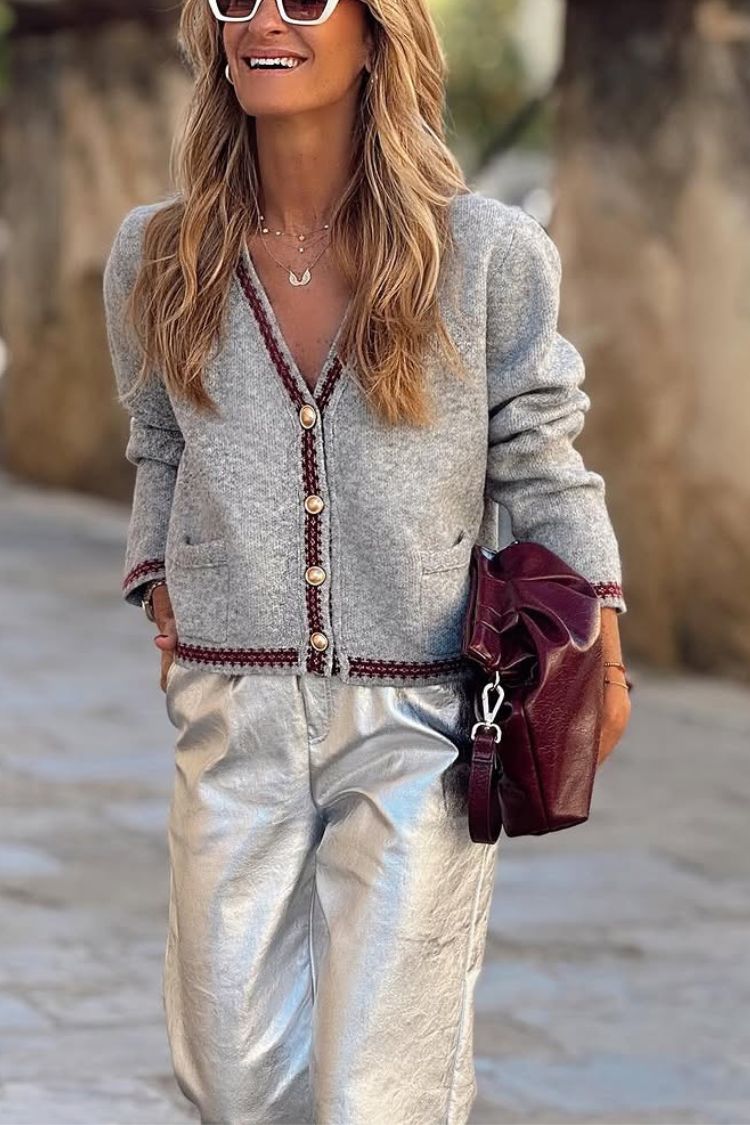 A Vintage Style Cardigan with Delicate Timeless Details