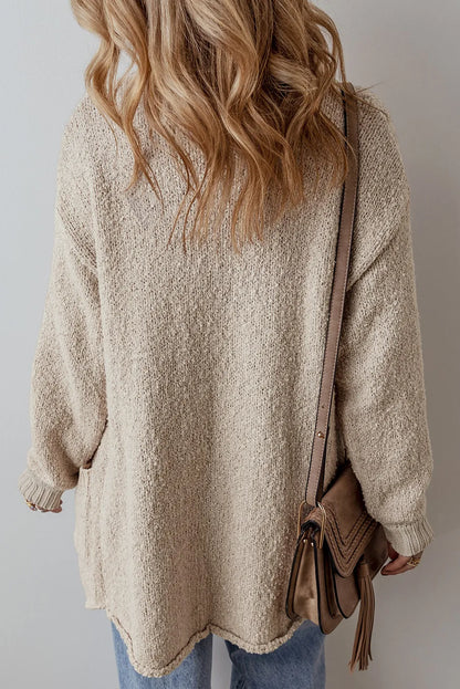 Well Tailored Cardigan with a Graceful Silhouette