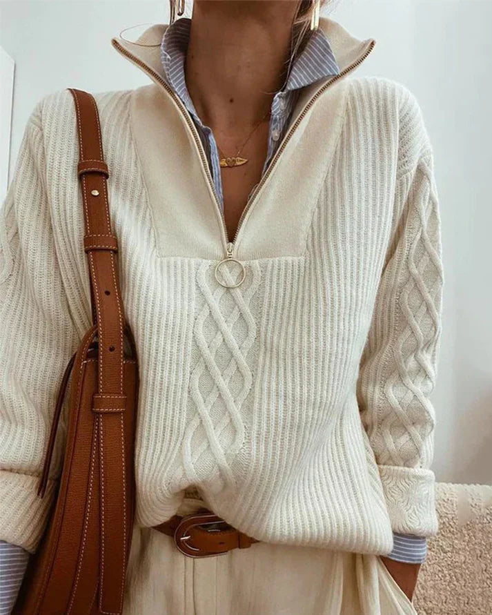 Well Tailored Sweater with a Graceful Silhouette
