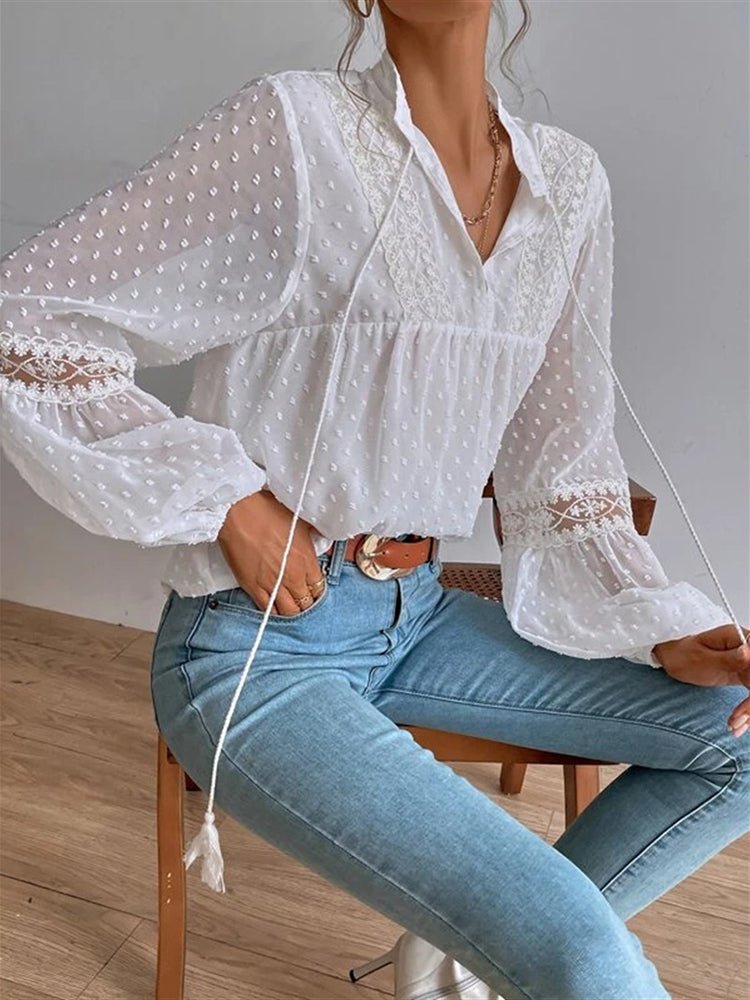 A Vintage Style Blouse with Delicate Timeless Details