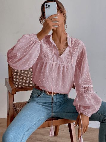 A Vintage Style Blouse with Delicate Timeless Details