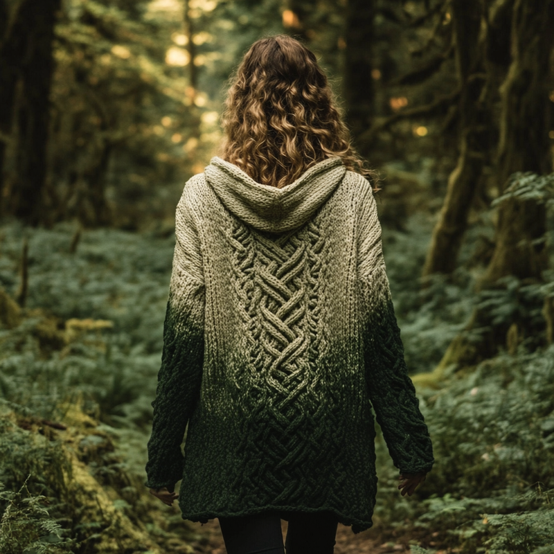 Harkitusti suunniteltu Neuletakki