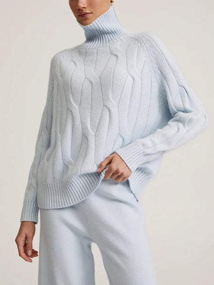 Claudine® | Delano women's turtleneck knit sweater