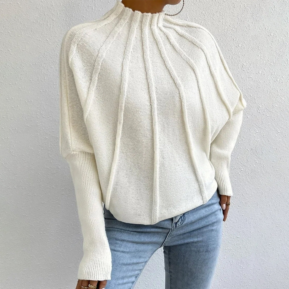 Nora® | Cashmere Knit Sweater With Batwing Sleeves
