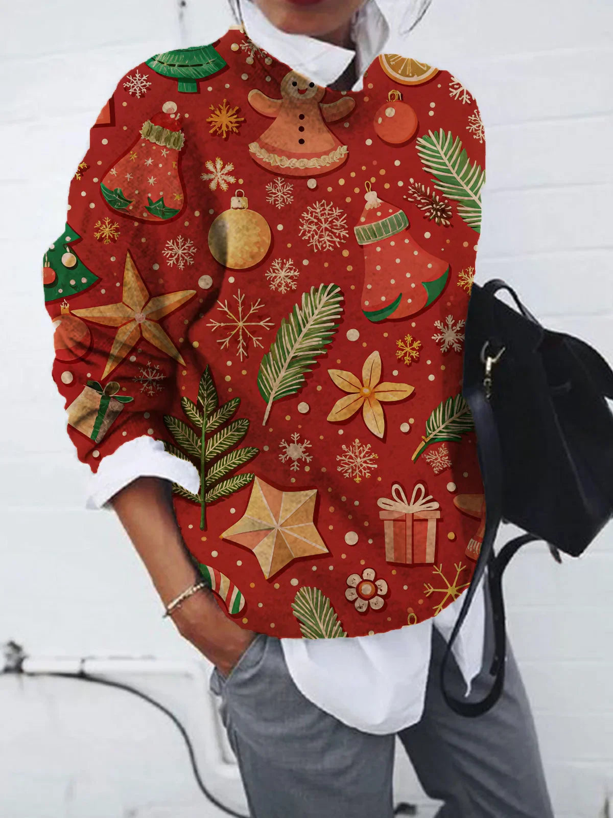Noelia® | Aranza Christmas crew neck sweater