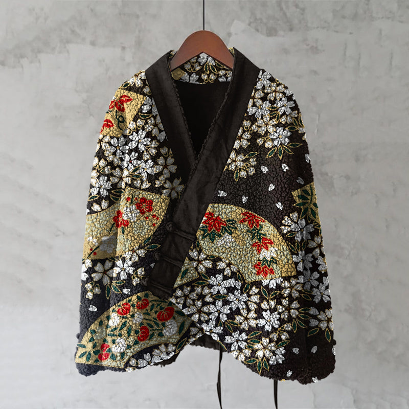 Comstylish Vintage Japanese Art Inspired Design Kimono