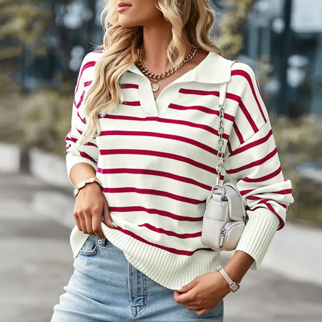 Maria® | Striped sweater for women Calido