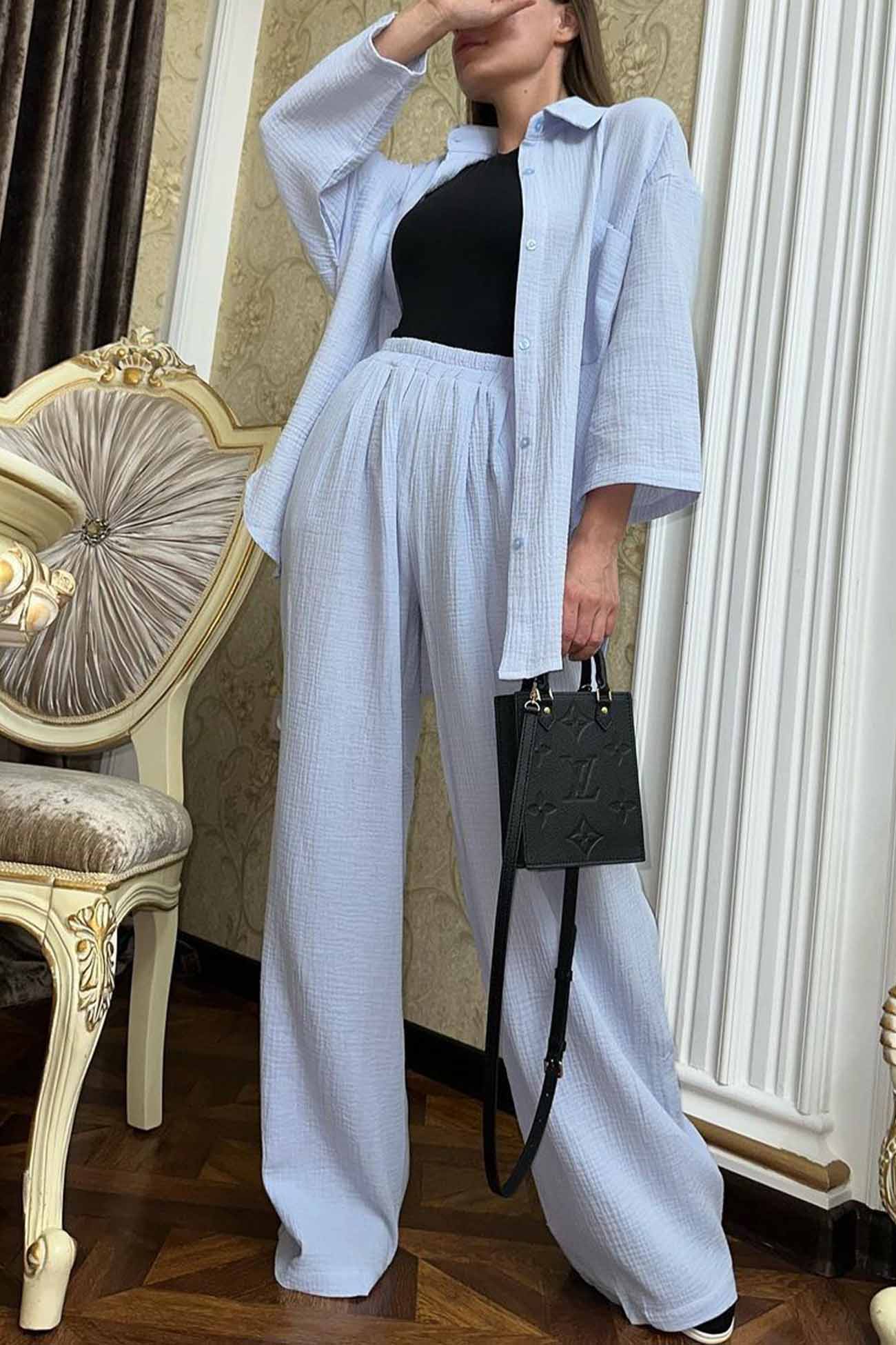 A Vintage Style Pants with Delicate Timeless Details