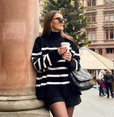 Vanesa® | Long sleeve turtleneck sweater for women