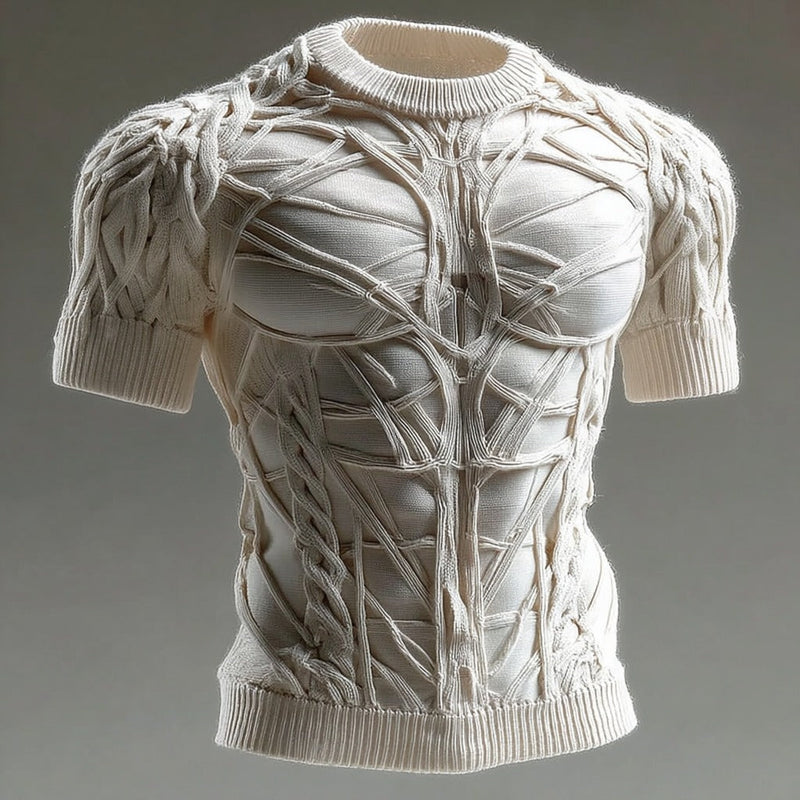 Sulokkaasti suunniteltu Villapaita