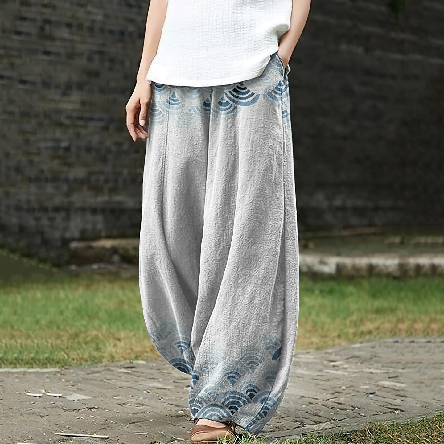 Comstylish Women'S Japanese Art Loose Casual Pants