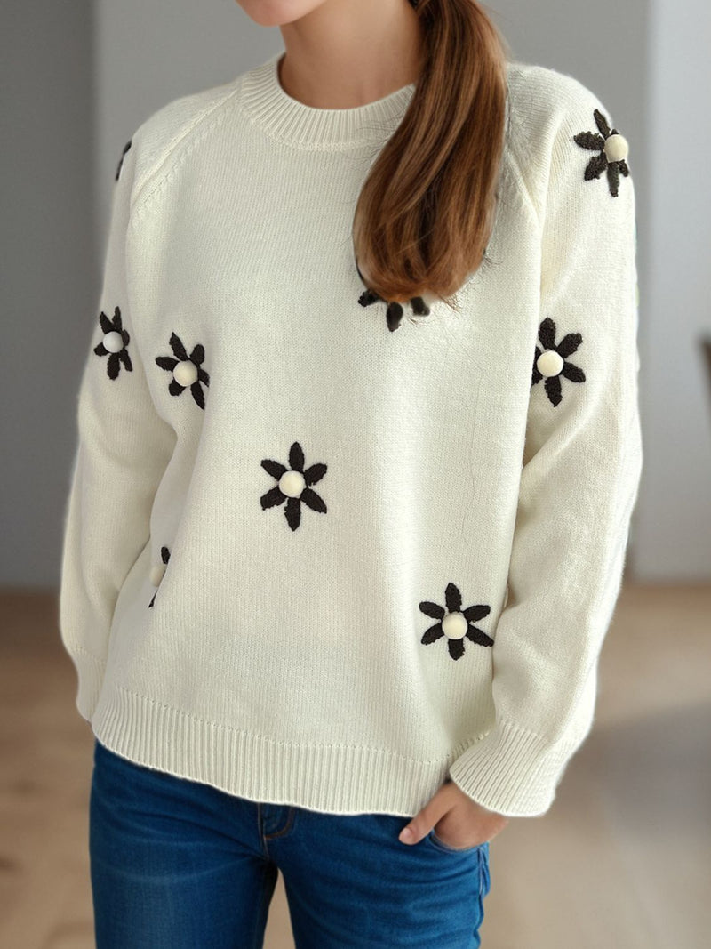 A Vintage Style Sweater with Delicate Timeless Details