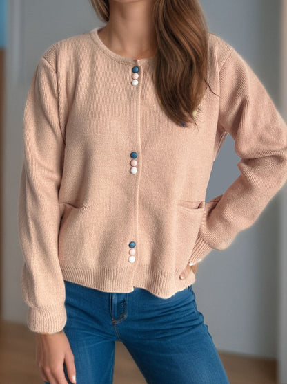A Vintage Style Cardigan with Delicate Timeless Details