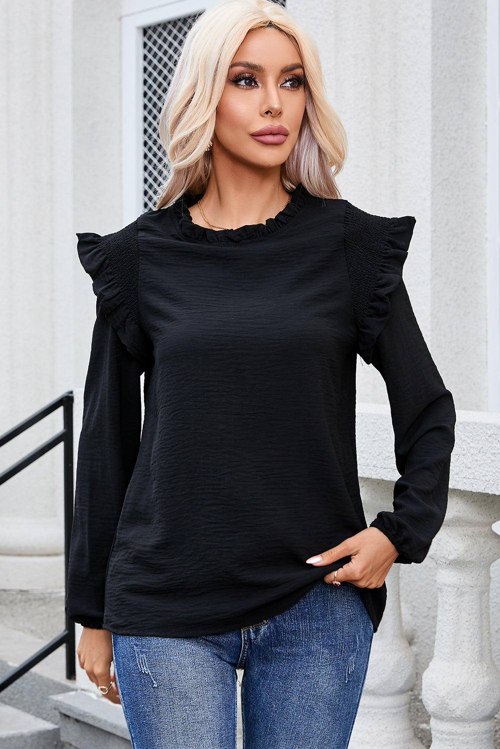 Beautifully Finished Blouse in a Timeless Design