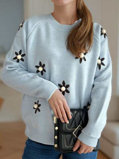 A Vintage Style Sweater with Delicate Timeless Details