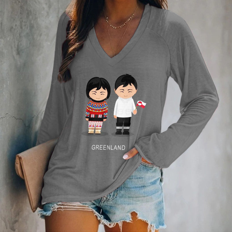 Women Greenland Aboriginals Support Greenland T-shirts elevenforest