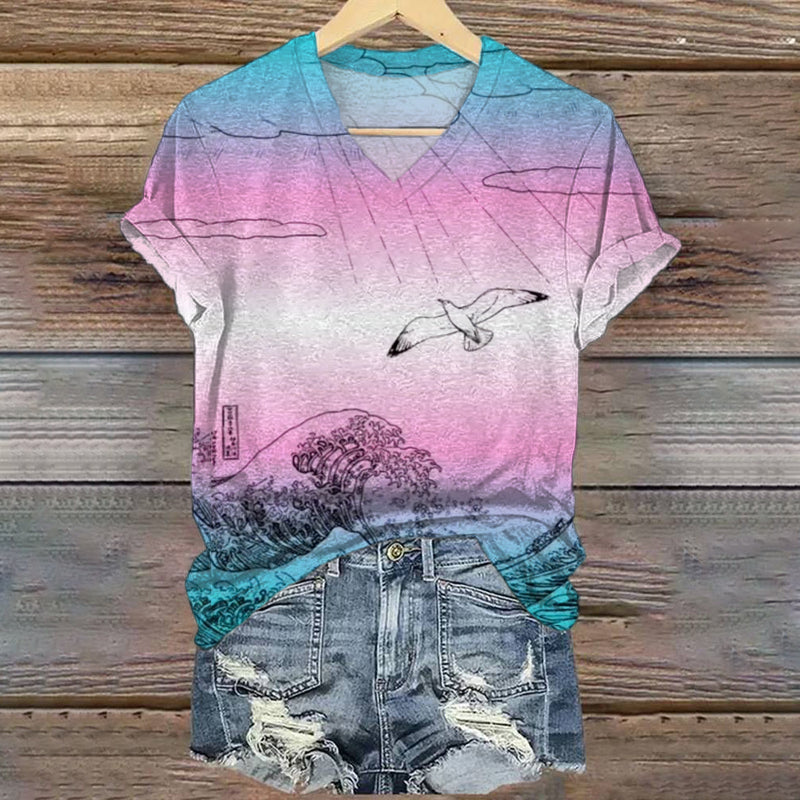 Ajaton vintage-tyyli T-Paita