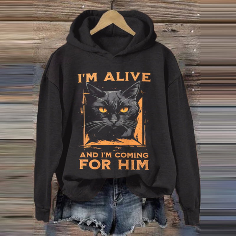 I'm Alive And I'm Coming For Him Women's Graphic Sweatshirt elevenforest