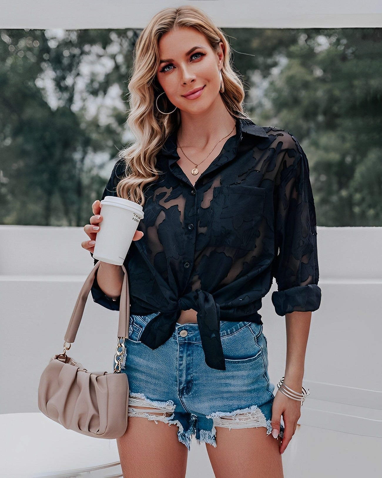 Classic Vintage Blouse with a Flattering Fit
